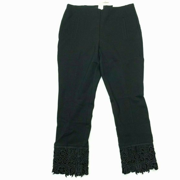 Chicos‎ Brigitte Lace Hem Slim Ankle Pant NWT - Picture 1 of 11
